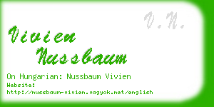 vivien nussbaum business card